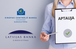Latvijas Bankas un ECB logo