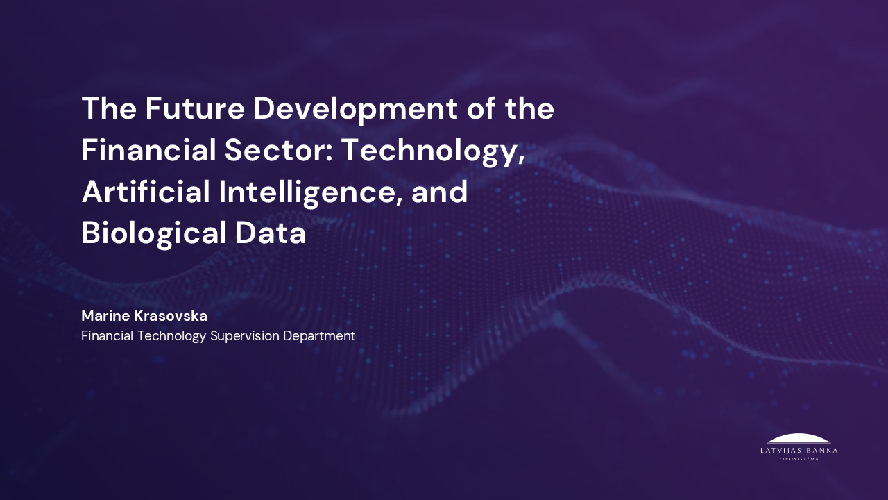 The Future Development of the Financial Sector