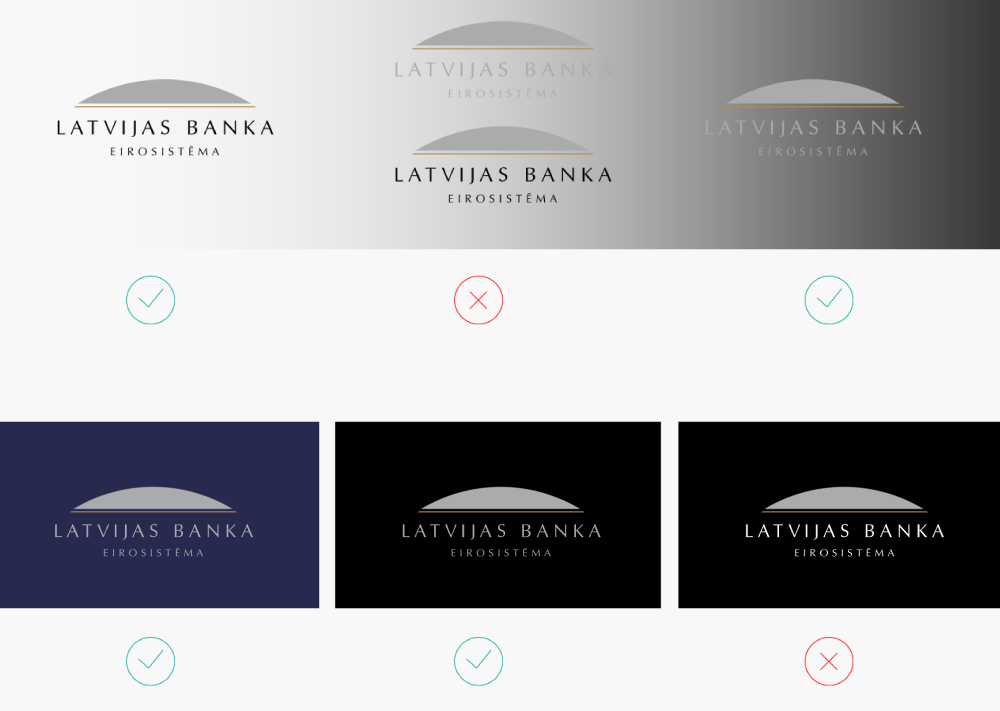 Latvijas Bankas logotips krāsas