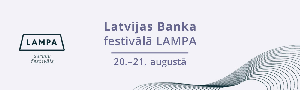 Latvijas Bankas sarunu festivālā LAMPA 2021