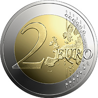 unpaid Tell Objected Banknotes un monētas - 2€ piemiņas monētas