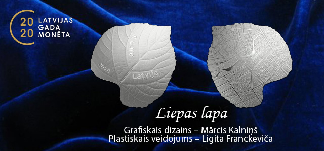 "Linden leaf" has been voted Latvia's Coin of the Year 2020