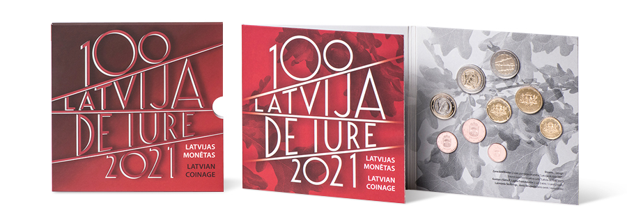 Coin set Latvia de iure