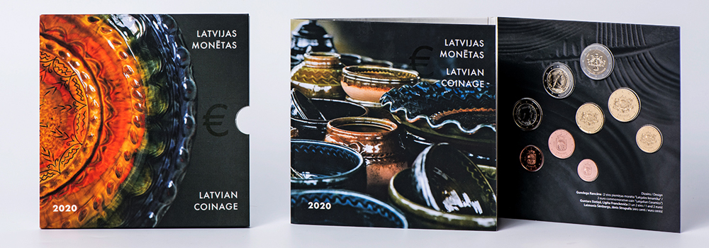 Apgrozības monētu komplekts 2020 Latgales keramika